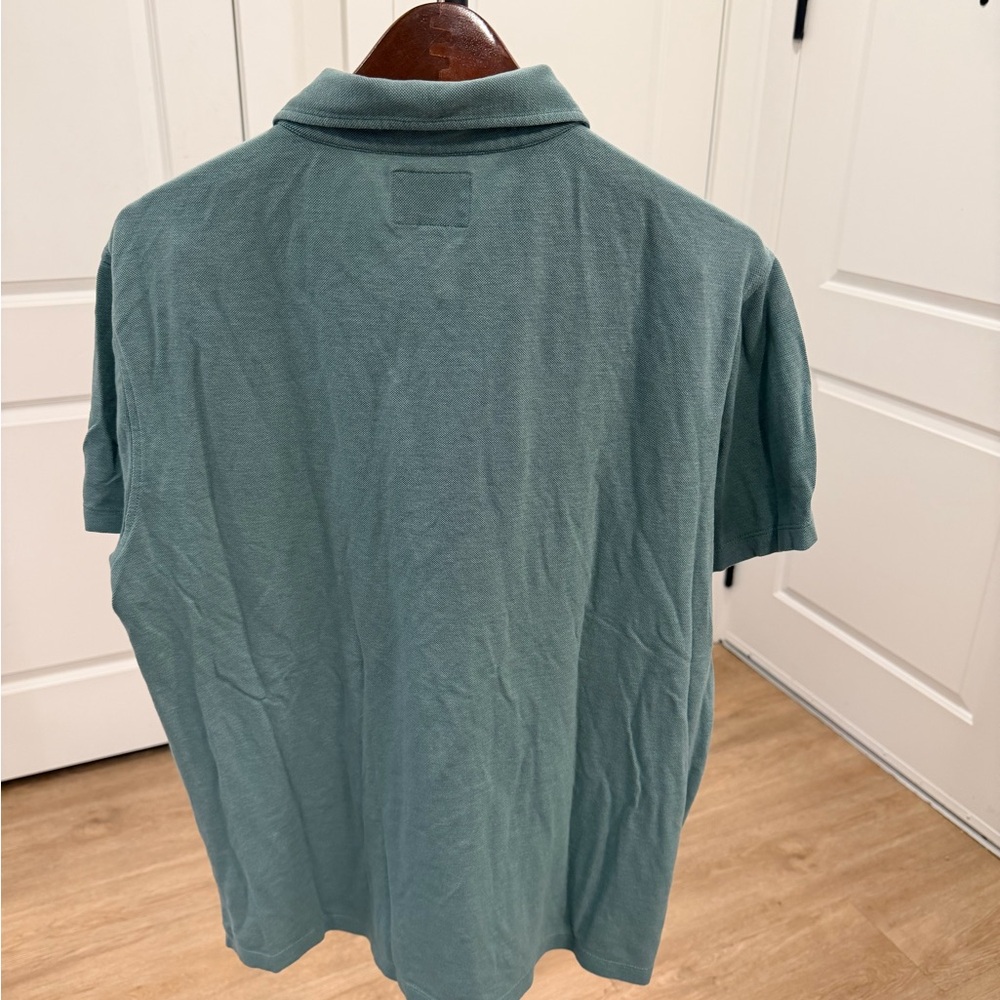 Todd Snyder Sage Green Polo Shirt Mens Large - Picture 7 of 8